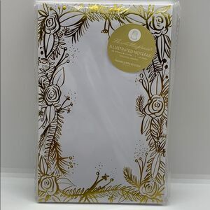 NWT Gold Foil Illustrated Notepad (50 sheets)